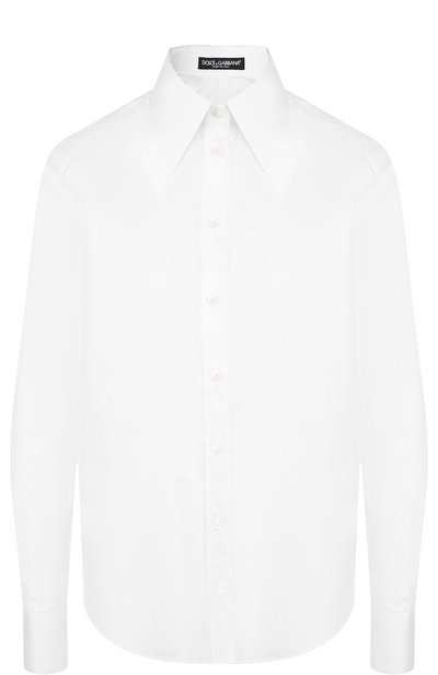 Женская однотонная хлопковая блуза DOLCE & GABBANA, арт. F5J86T/FU5K9