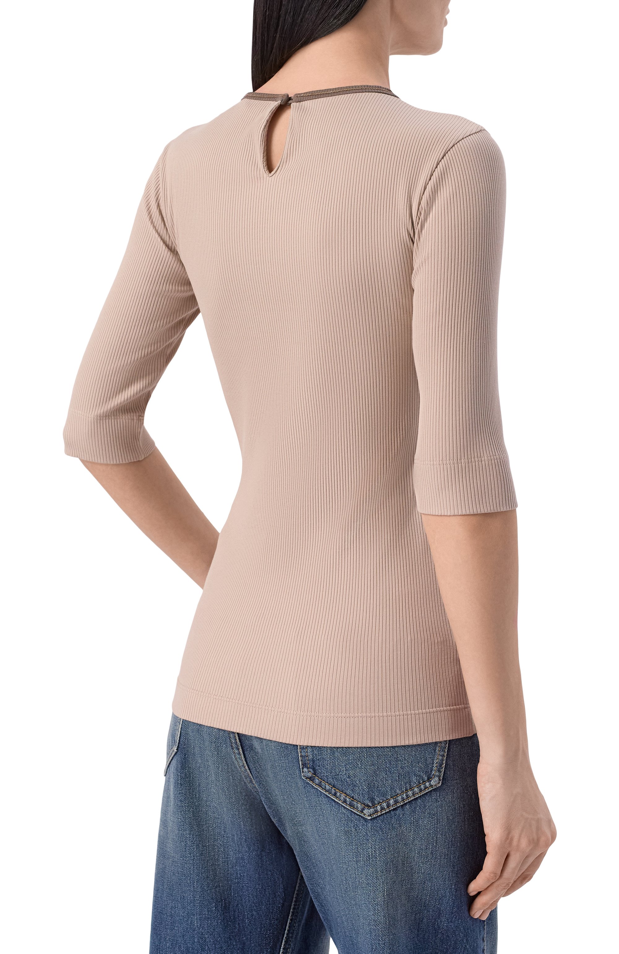 Хлопковый пуловер BRUNELLO CUCINELLI, арт. MG902D0300, фото 4