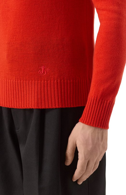Шерстяной джемпер Jil Sander J47GP0189/J14772 Красный  J47GP0189/J14772 Фото 5