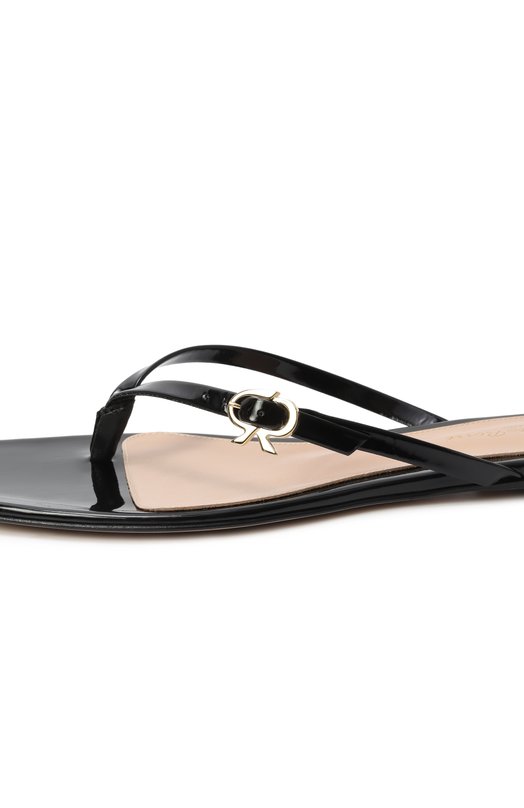 Кожаные шлепанцы Gianvito Rossi G15160.05CU0.VERNER0 Чёрный  G15160.05CU0.VERNER0 Фото 7