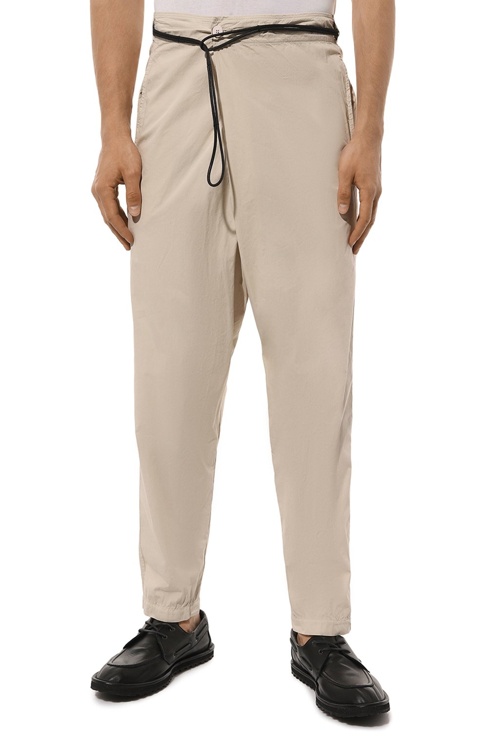 Хлопковые брюки TRANSIT кремового цвета по цене 26350 руб., арт. CFUTRWB113, фото 3 Хлопковые брюки TRANSIT, арт. CFUTRWB113, фото 3