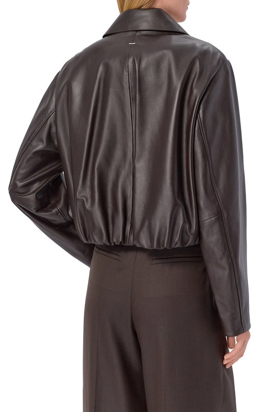 Кожаная куртка BOSS 50559306 Коричневый  50559306 Фото 4