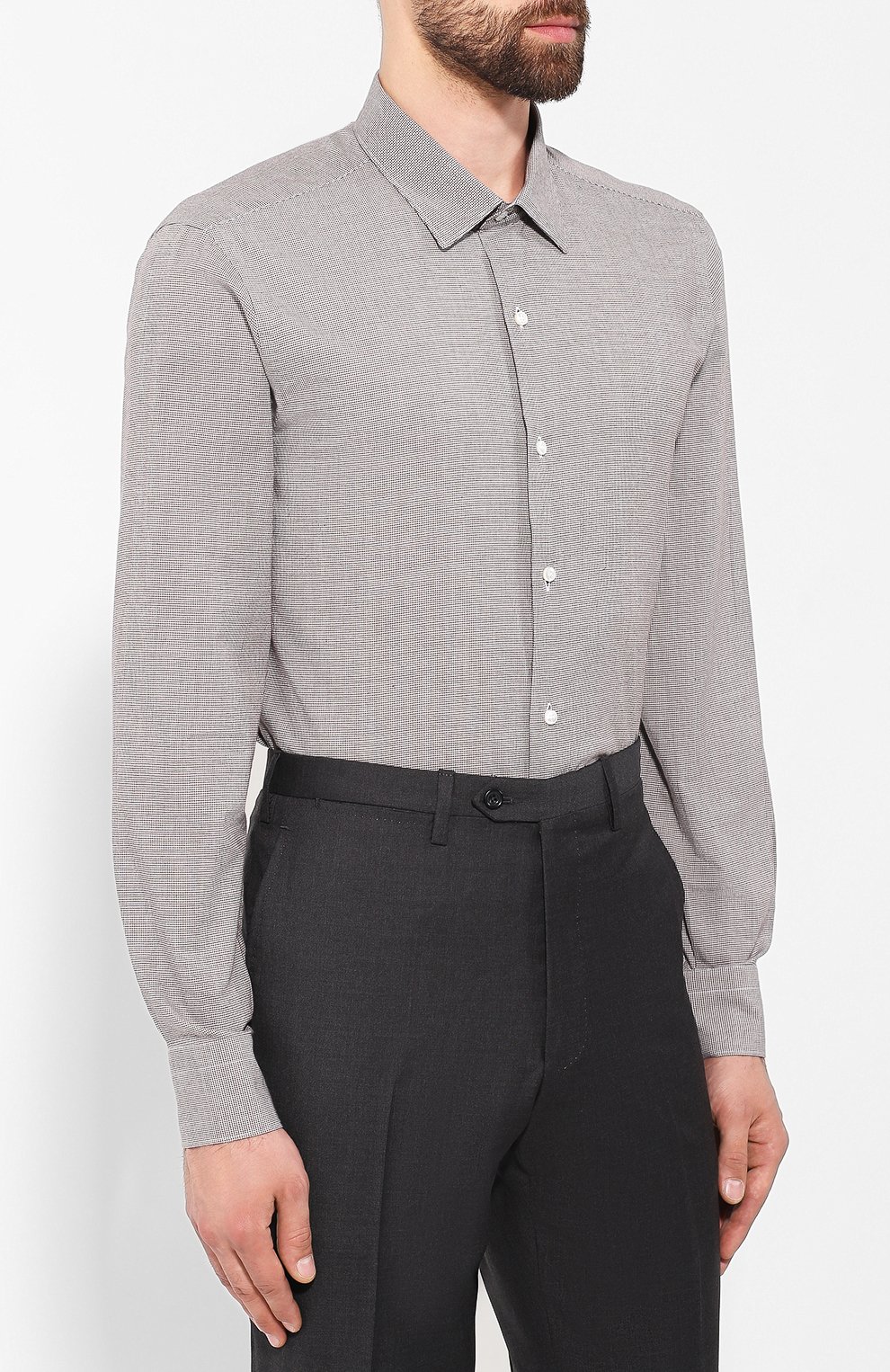 Хлопковая сорочка LORO PIANA, арт. FAI7807, фото 3