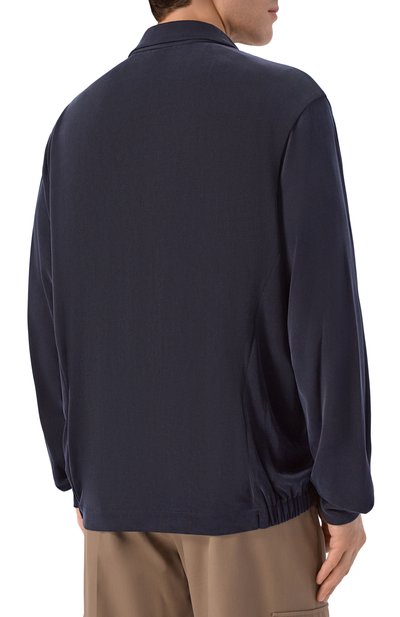 Куртка-рубашка GIORGIO ARMANI темно-синего цвета по цене 184500 руб., арт. GM004107/TE23036, фото 4 Куртка-рубашка GIORGIO ARMANI, арт. GM004107/TE23036, фото 4