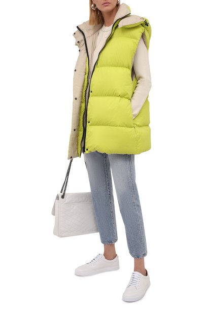 Двусторонний жилет MSGM салатового цвета по цене 62250 руб., арт. 3141MDH12RX 217702, фото 2 Двусторонний жилет MSGM, арт. 3141MDH12RX 217702, фото 2