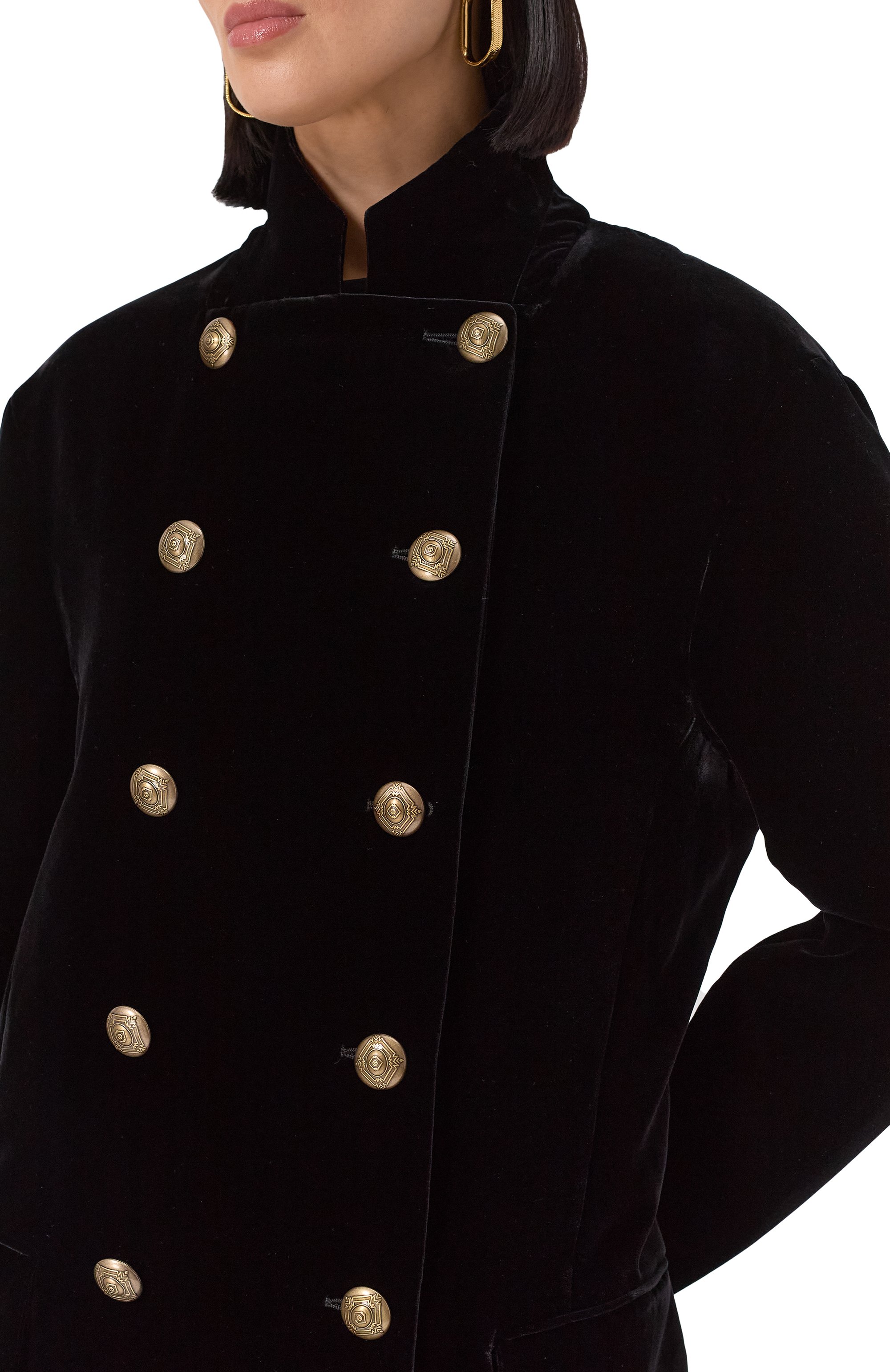 Бархатное пальто GIORGIO ARMANI, арт. GW001897/TE10831, фото 5