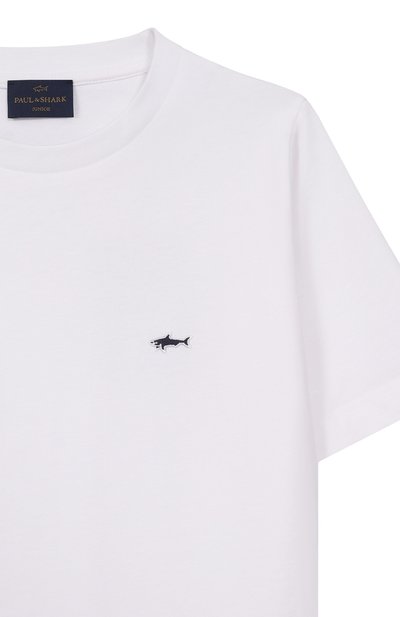 Хлопковая футболка PAUL & SHARK JUNIOR, арт. WUM004/LAA54/6A-8A, фото 3