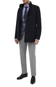 Мужская хлопковая сорочка TOM FORD синего цвета, арт. 9FT132/94S3AX | Фото 2 (Воротник: Акула; Рукава: Длинные; Рубашки М: Slim Fit; Длина (для топов): Стандартные; Стили: Классический; Случай: Формальный; Манжеты: На пуговицах; Материал внешний: Хлопок; Принт: Клетка; Региональные ограничения белый список (Axapta Mercury): RU; Драгоценные камни: Проставлено; Материал сплава: Проставлено)