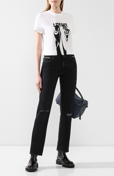 Хлопковая футболка LOEWE, арт. S6299932PC, фото 2