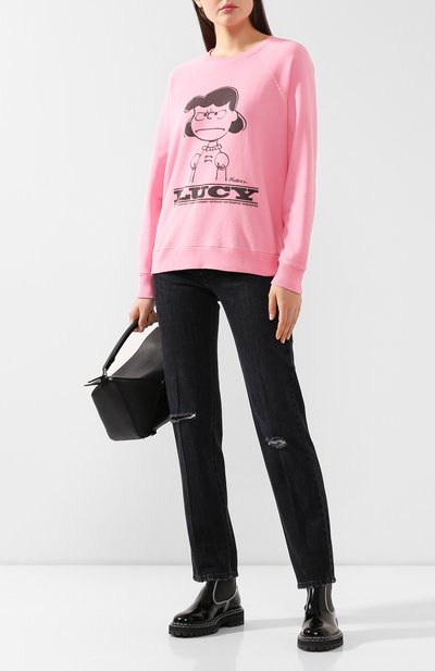 Хлопковый пуловер MARC JACOBS (THE) розового цвета по цене 33350 руб., арт. M4008049, фото 2 Хлопковый пуловер MARC JACOBS (THE), арт. M4008049, фото 2