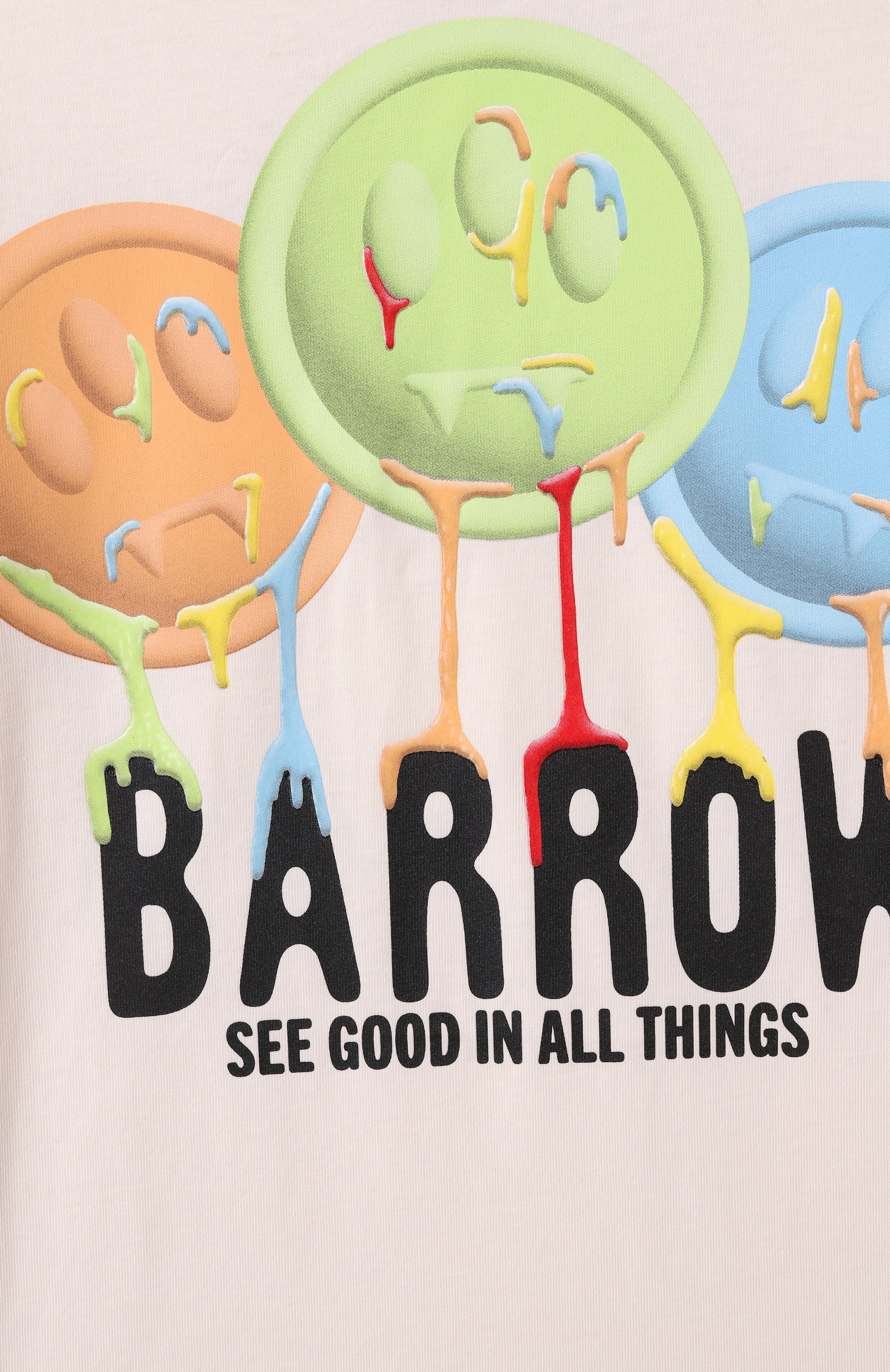 Хлопковая футболка BARROW кремового цвета по цене 8755 руб., арт. S5BKJUTH068, фото 3 Хлопковая футболка BARROW, арт. S5BKJUTH068, фото 3