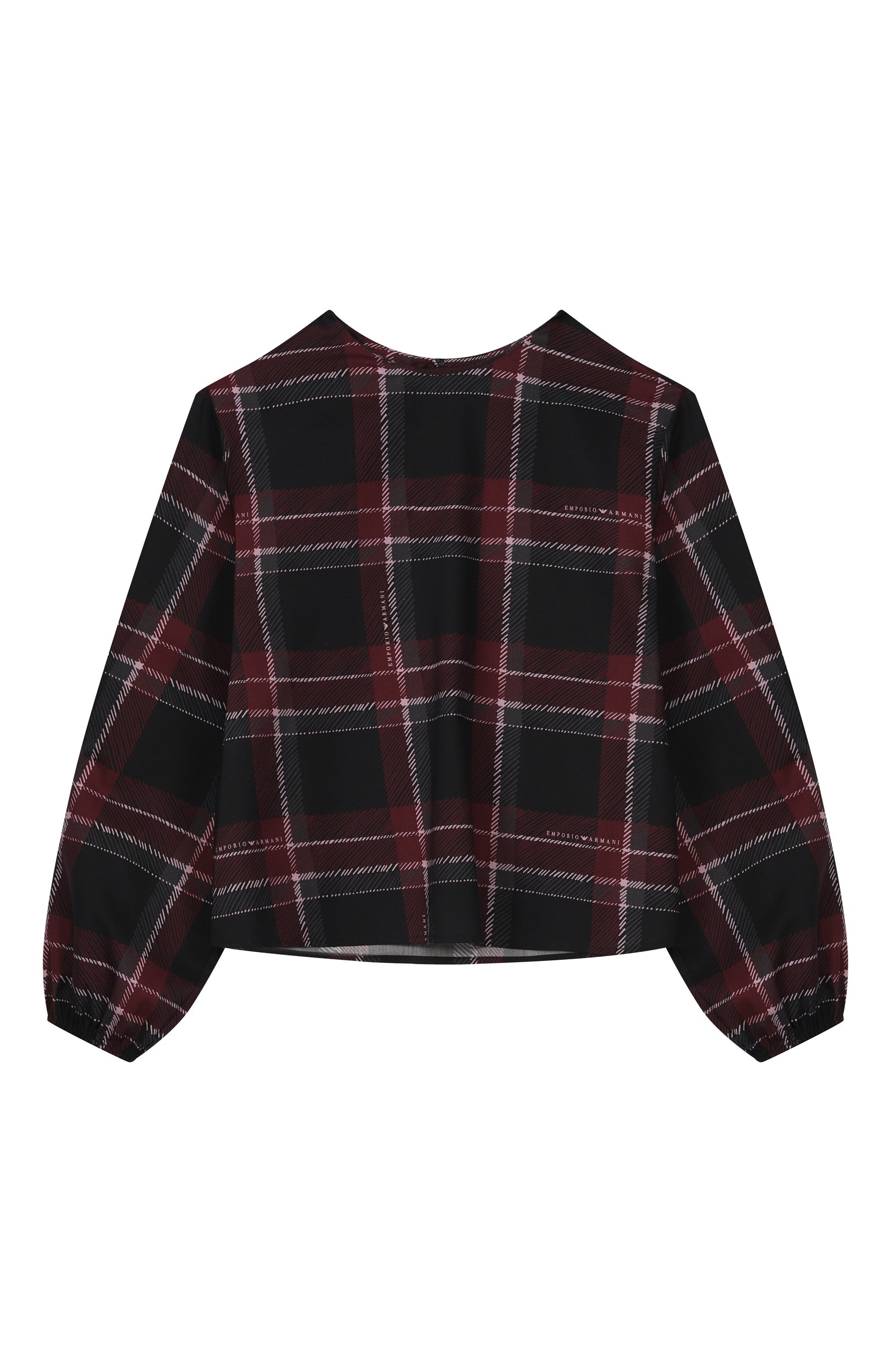 Блузка из хлопка и вискозы EMPORIO ARMANI, арт. EG000869/AF26738, фото 1