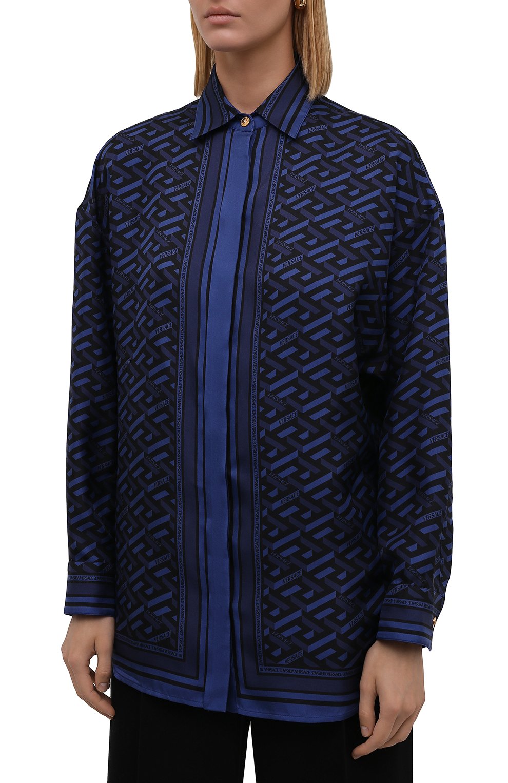 Шелковая рубашка VERSACE, арт. 1002489/1A01805, фото 3