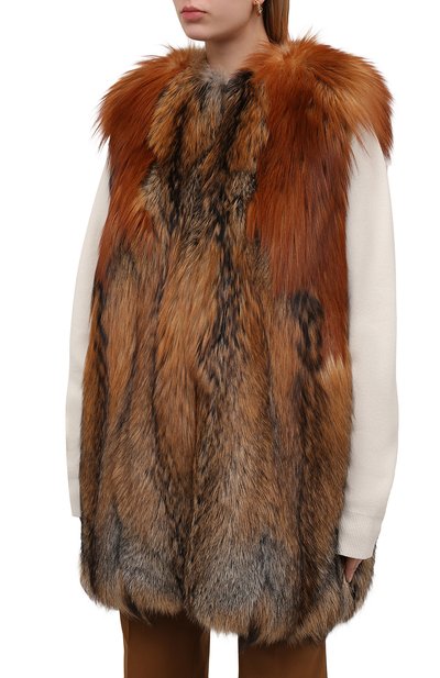 Жилет из меха песца VALENTINO, арт. QF0FC240VCF, фото 3