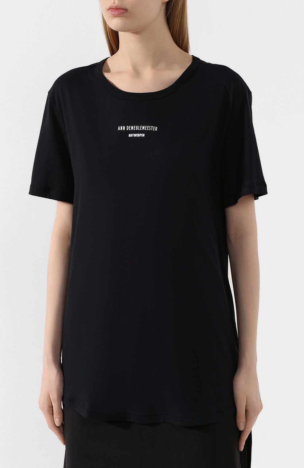 Хлопковая футболка ANN DEMEULEMEESTER, арт. 2001-3979-W-232-096, фото 3