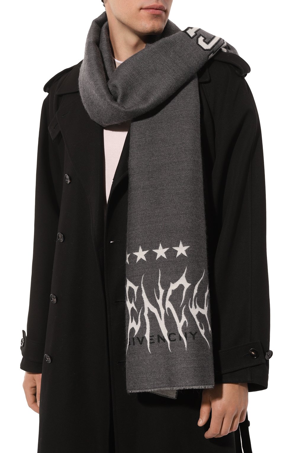 Шарф из шерсти и шелка GIVENCHY, арт. GV4518/J5296, фото 2