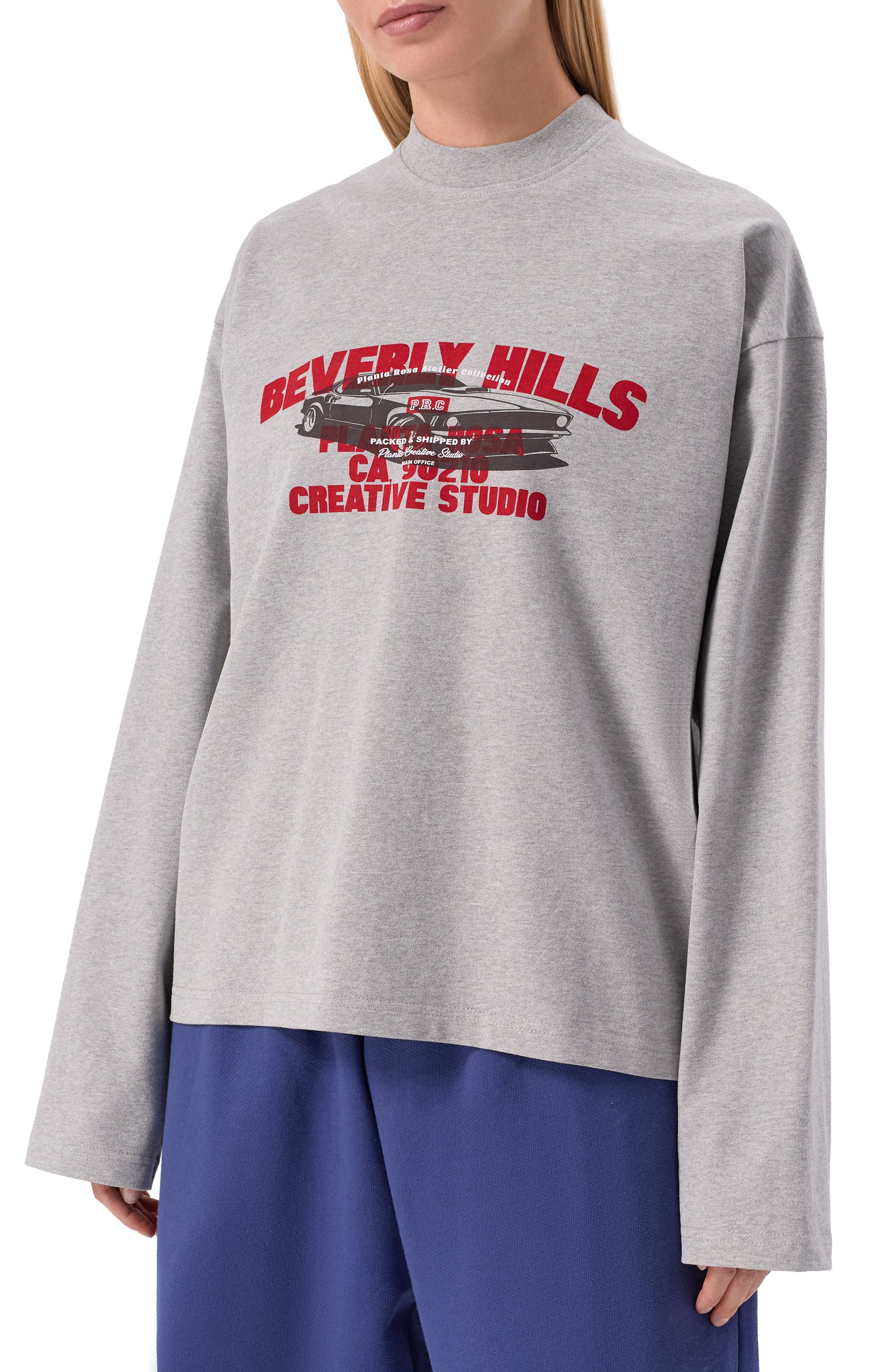 Хлопковый лонгслив PLANTA ROSA, арт. PR/L02.1/BEVERLY-MOMENTUM/300VELVET, фото 6