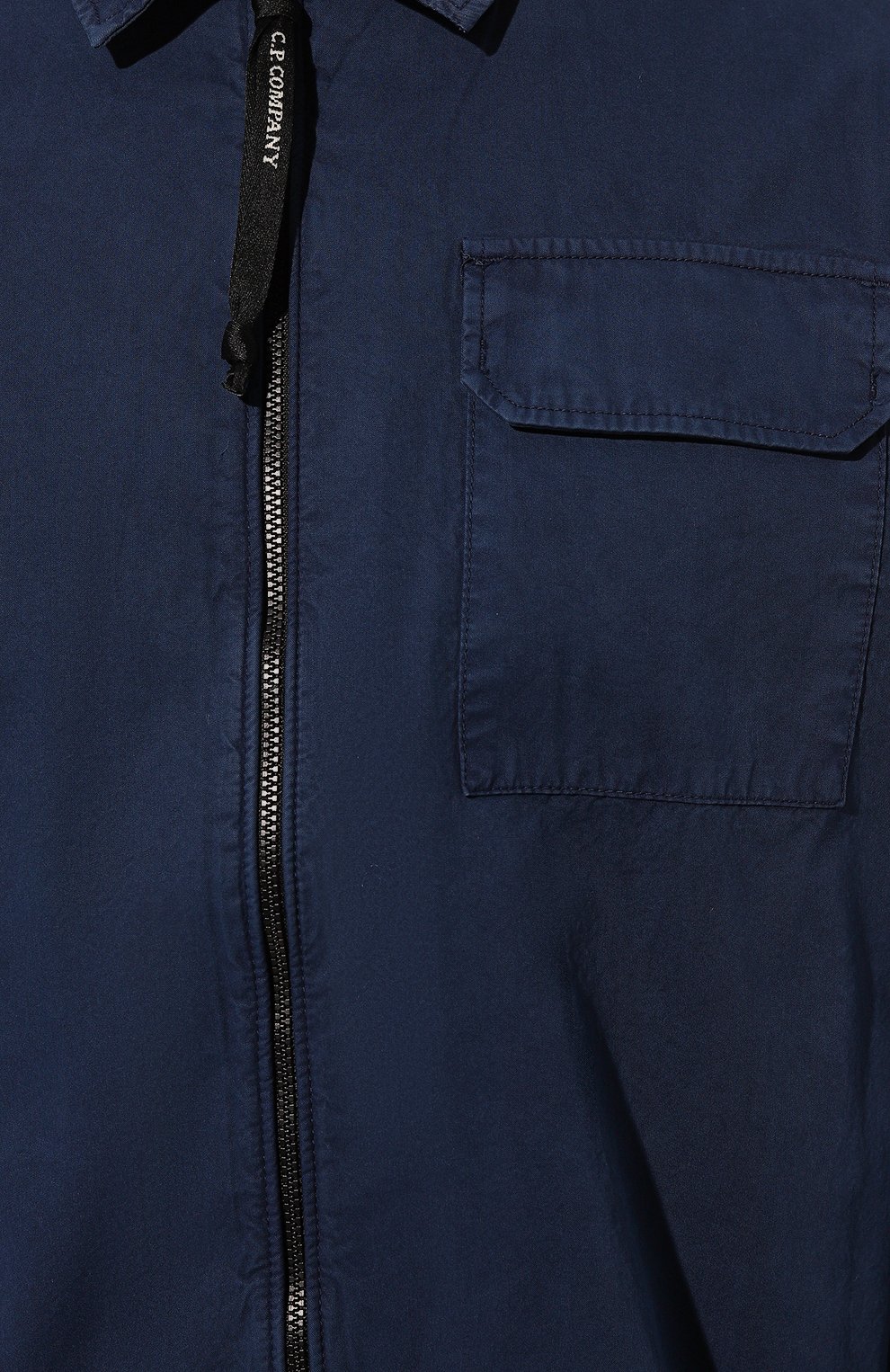 Хлопковая рубашка C.P. COMPANY темно-синего цвета по цене 39950 руб., арт. 17CM0S124A110143G, фото 5 Хлопковая рубашка C.P. COMPANY, арт. 17CM0S124A110143G, фото 5