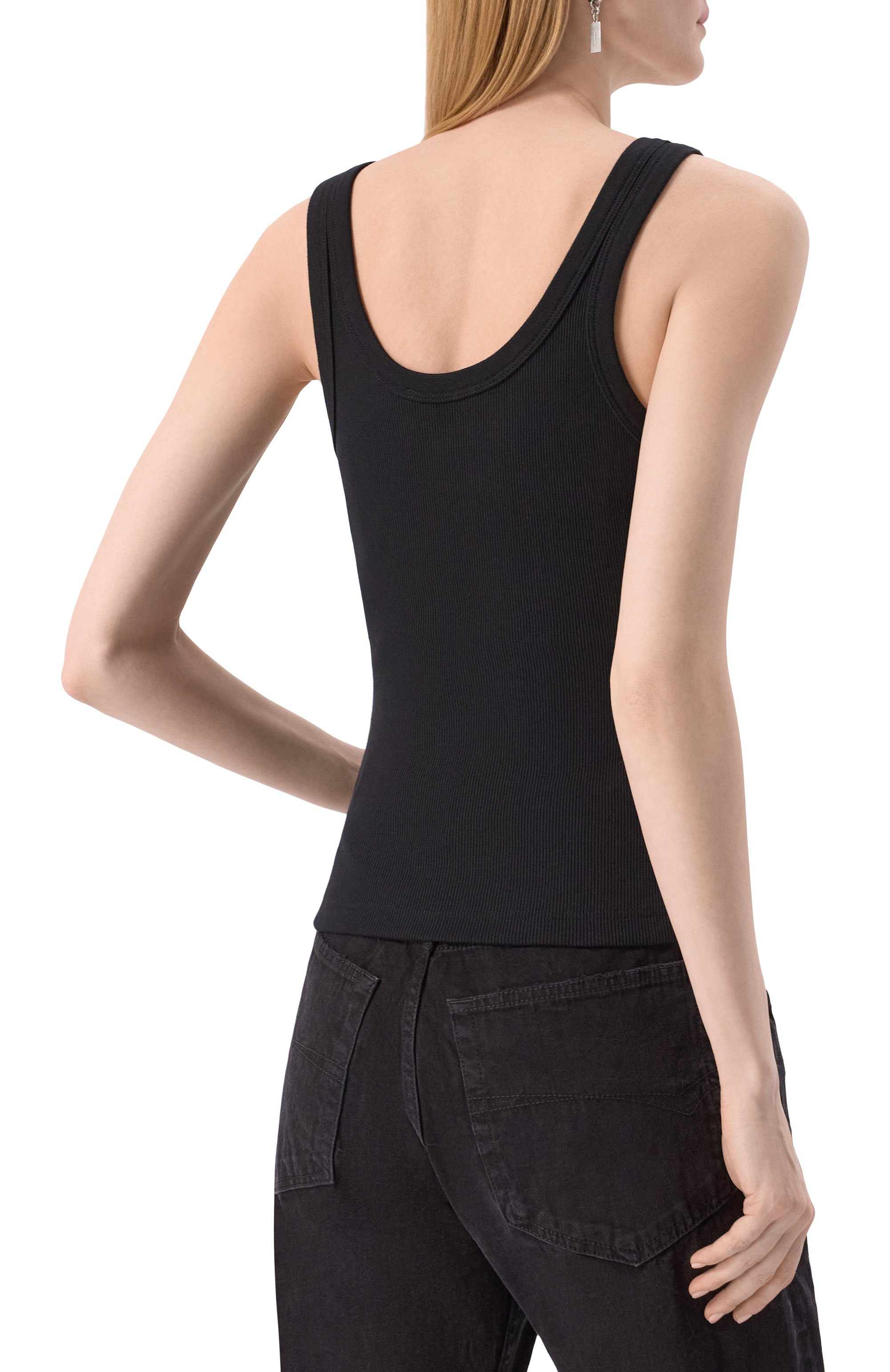 Хлопковая майка SSHEENA, арт. 25SSTAMARA TS25010/WHITE, фото 4