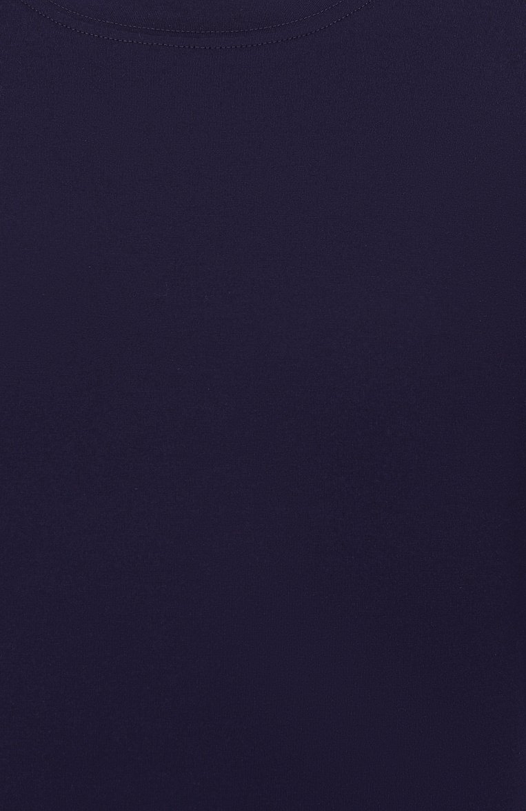 Мужская хлопковая футболка BRUNELLO CUCINELLI темно-синего цвета, арт. M0B131308 | Фото 6 (Автоматизация ТО: Проставлено; Автоматизация состава: Проставлено; Материал внешний: Хлопок; Рукава: Короткие; Принт: Без принта; Мужское Кросс-КТ: Футболка-одежда; Стили: Кэжуэл; Детали: Без декора; Длина (для топов): Стандартные; Размерность: Идёт в размер)