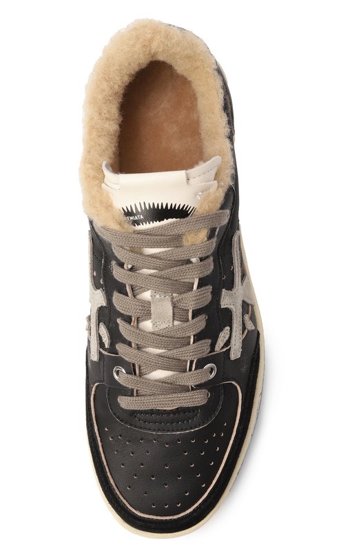 Кожаные кеды Bskt Clay Premiata BSKTCLAD/VAR 6909M Чёрный  BSKTCLAD/VAR 6909M Фото 6