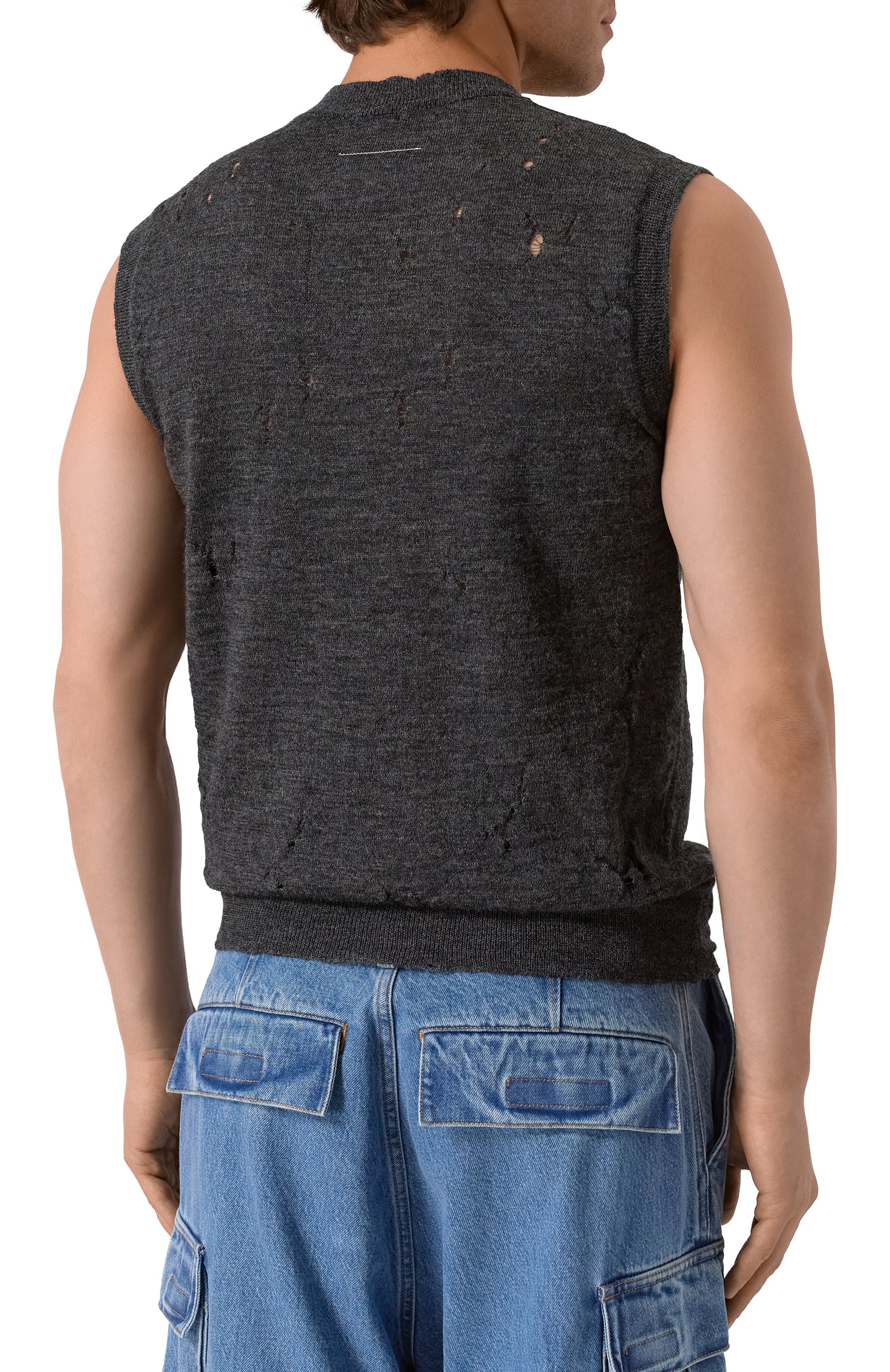 Шерстяной жилет MM6, арт. SH0FB0017/M13134, фото 4