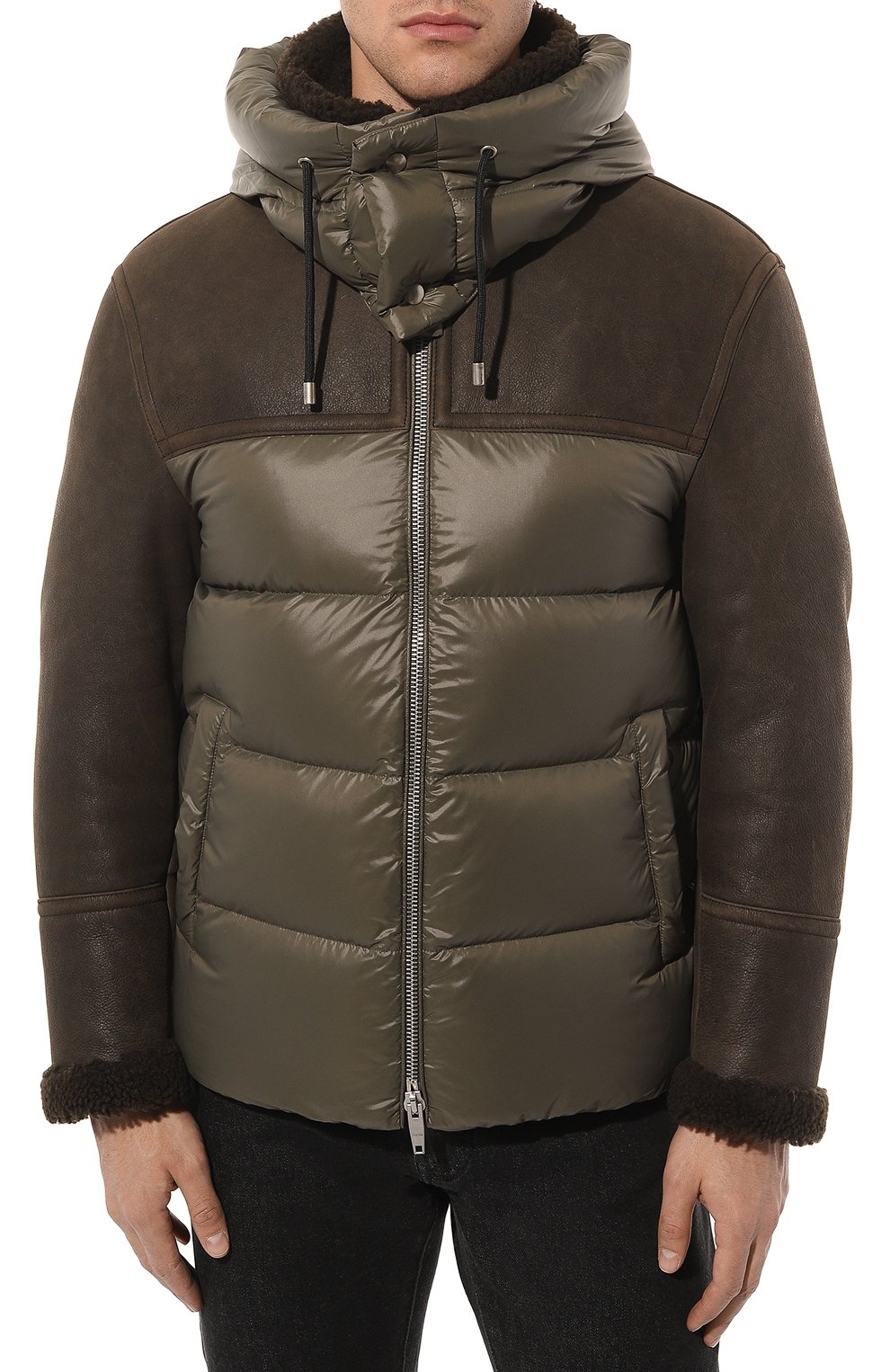 Комбинированная дубленка DRM, арт. DRM5049/D1863, фото 3