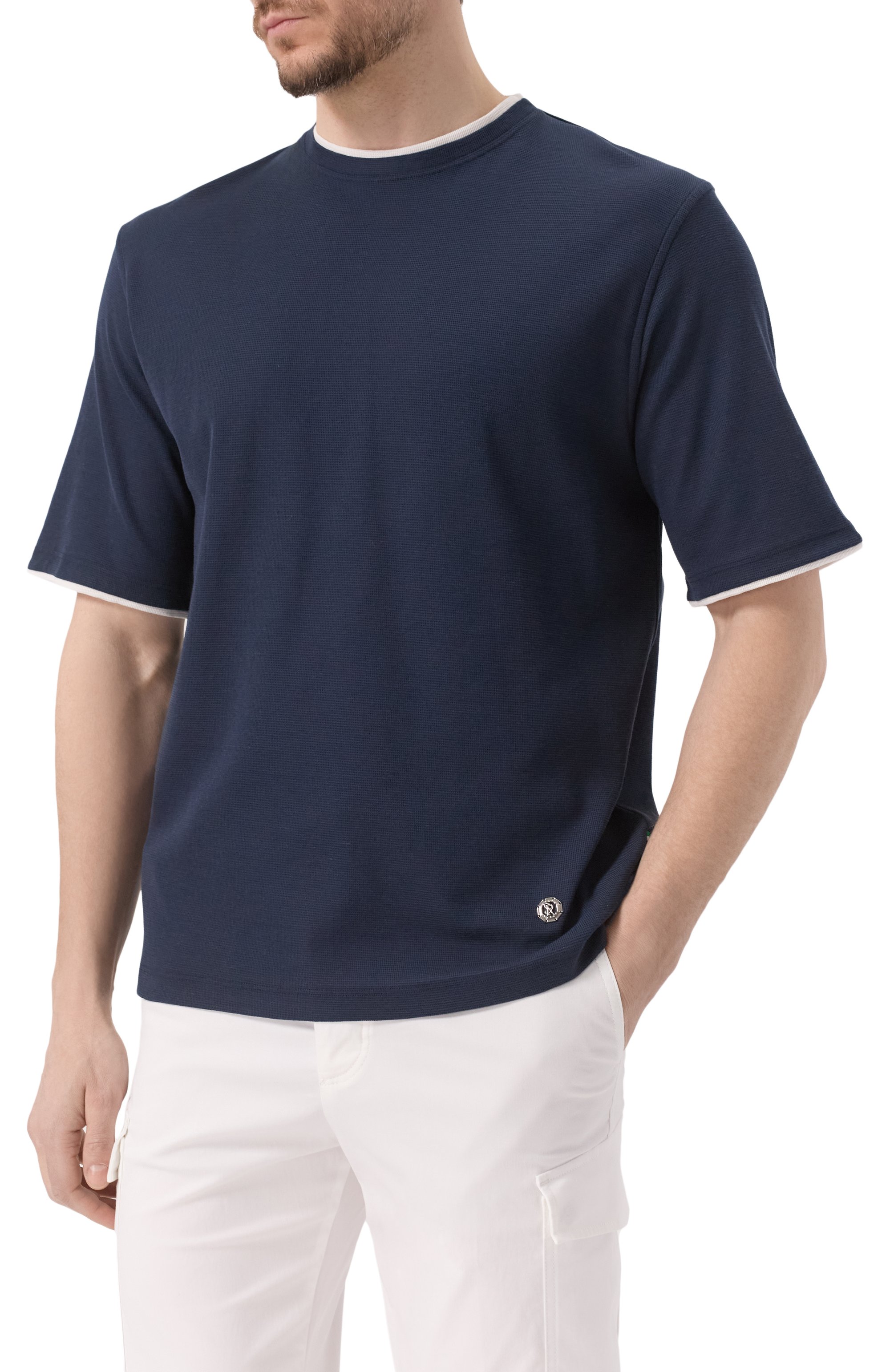 Футбол�ка из хлопка и шелка STEFANO RICCI, арт. MNH5204390/CTK01S, фото 3