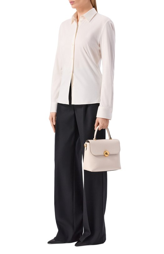 Хлопковая рубашка BOSS 50543691 Кремовый  50543691 Фото 2