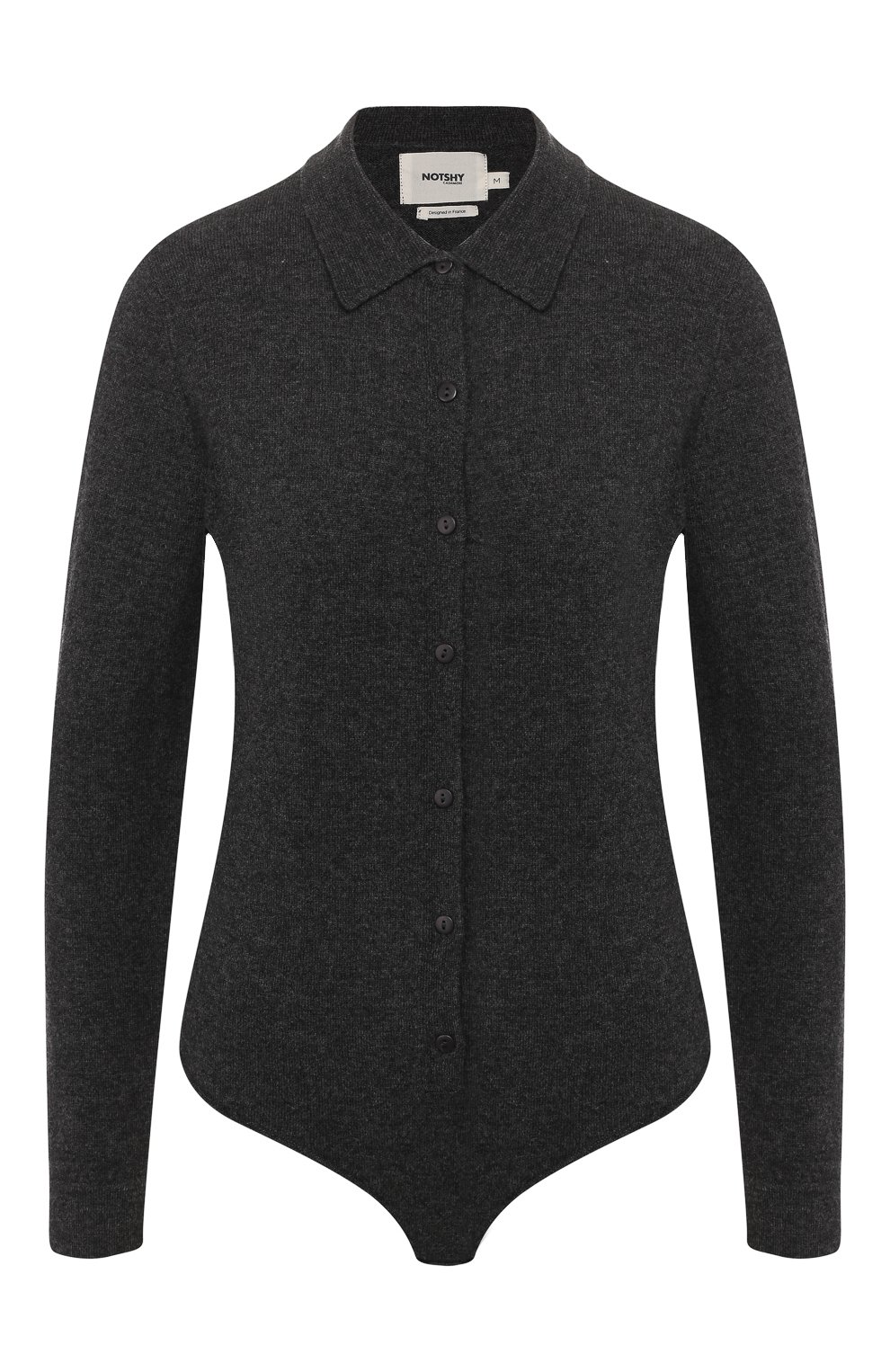 Шерстяное боди NOT SHY серого цвета по цене 11250 руб., арт. 3503036, фото 1 Шерстяное боди NOT SHY, арт. 3503036, фото 1