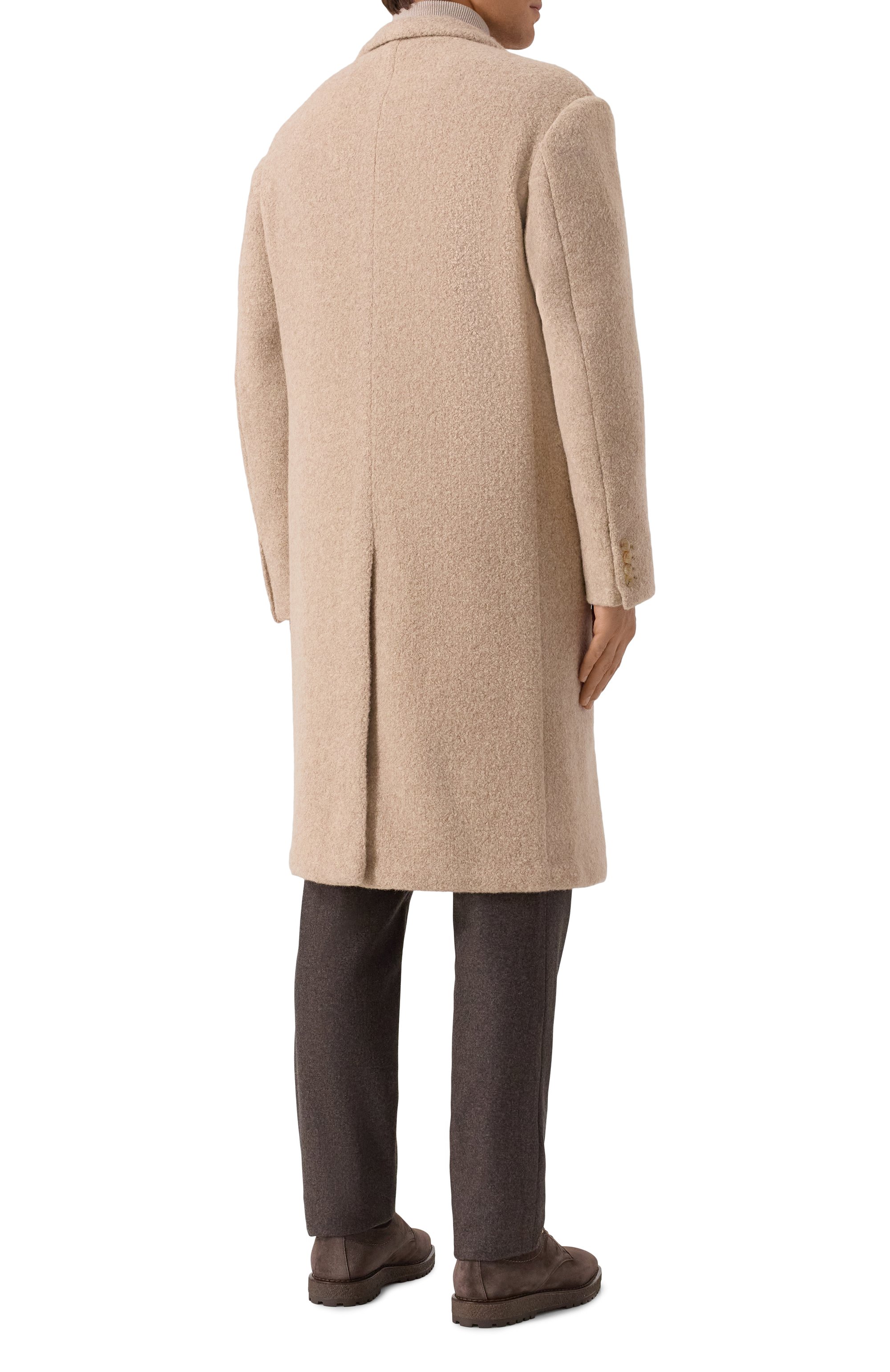 Пальто из шерсти и шелка KITON, арт. US393LK0161E01, фото 4