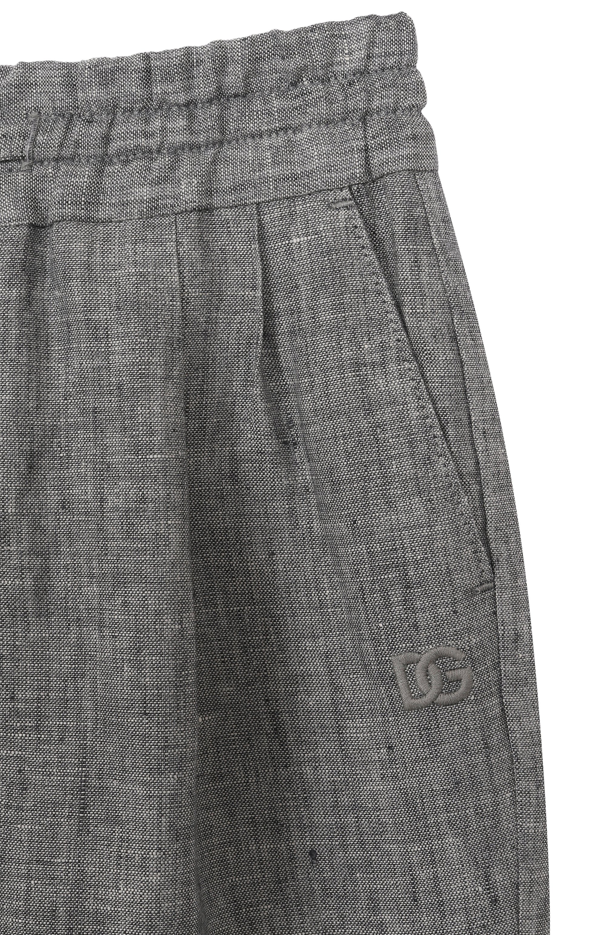 Льняные брюки DOLCE & GABBANA, арт. L44P89/FU4MF/2-6, фото 3