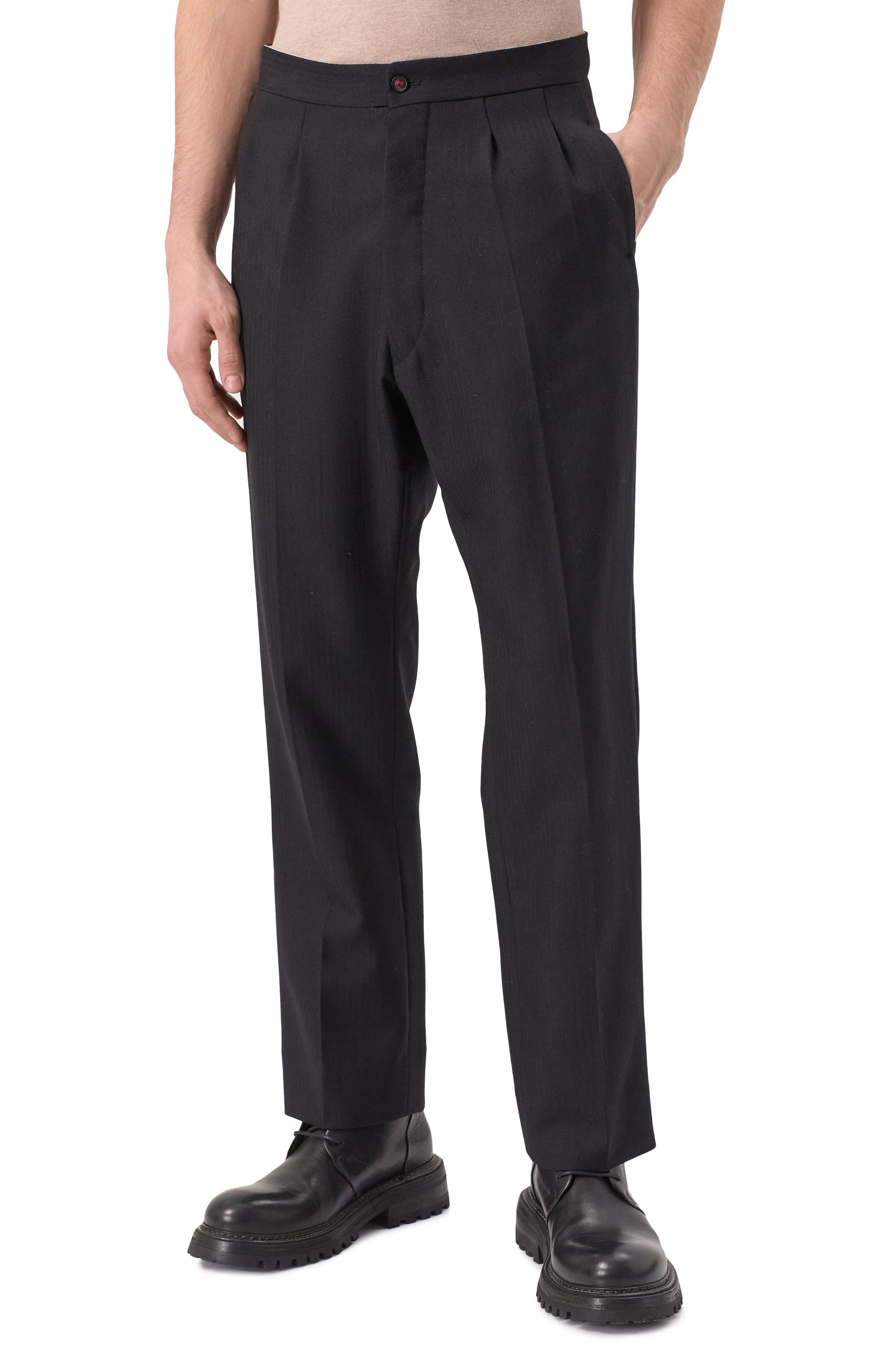 Шерстяные брюки MAISON MARGIELA, арт. SI1KA0010/S60307, фото 3