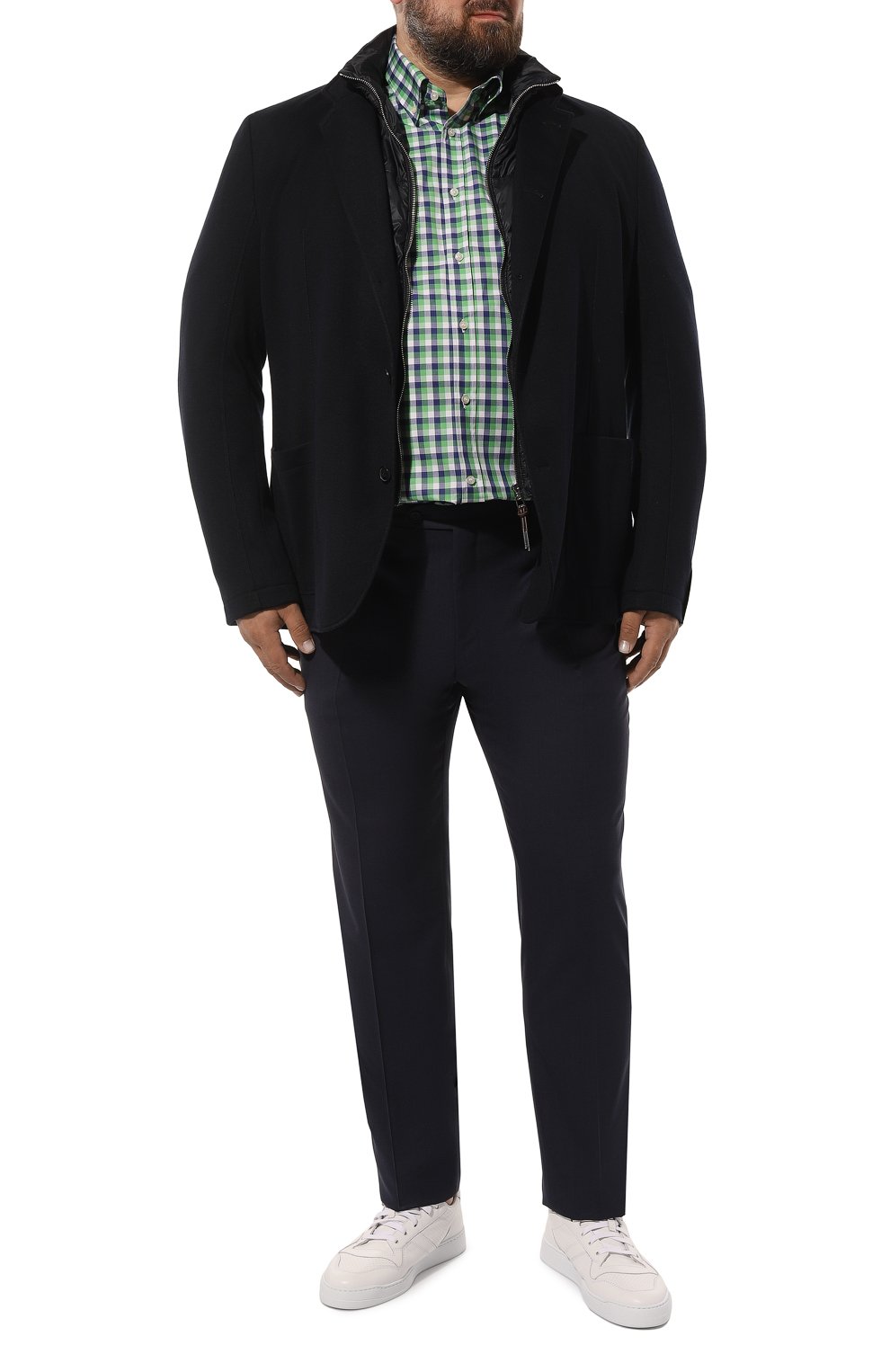 Хлопковая рубашка PAUL&SHARK зеленого цвета по цене 25800 руб., арт. 23413178, фото 2 Хлопковая рубашка PAUL&SHARK, арт. 23413178, фото 2