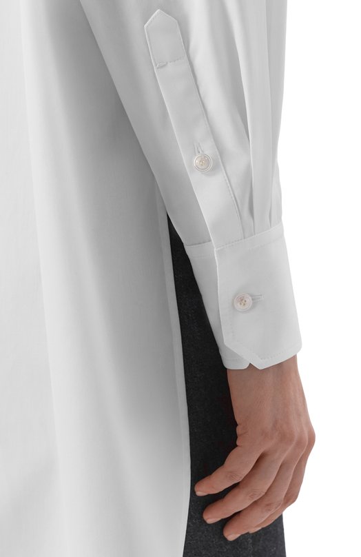 Хлопковая рубашка Kiton D52431H0614301 Белый  D52431H0614301 Фото 5