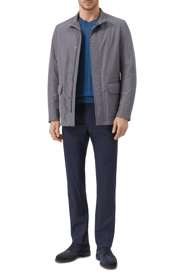 Мужской хлопковый джемпер CORNELIANI синего цвета, арт. 25M513-2525153 | Фото 2 (Рукава: Длинные; Материал сплава: Проставлено; Драгоценные камни: Проставлено; Длина (для топов): Стандартные; Принт: Без принта; Вырез: Круглый; Стили: Кэжуэл; Мужское Кросс-КТ: Джемперы; Материал внешний: Хлопок)