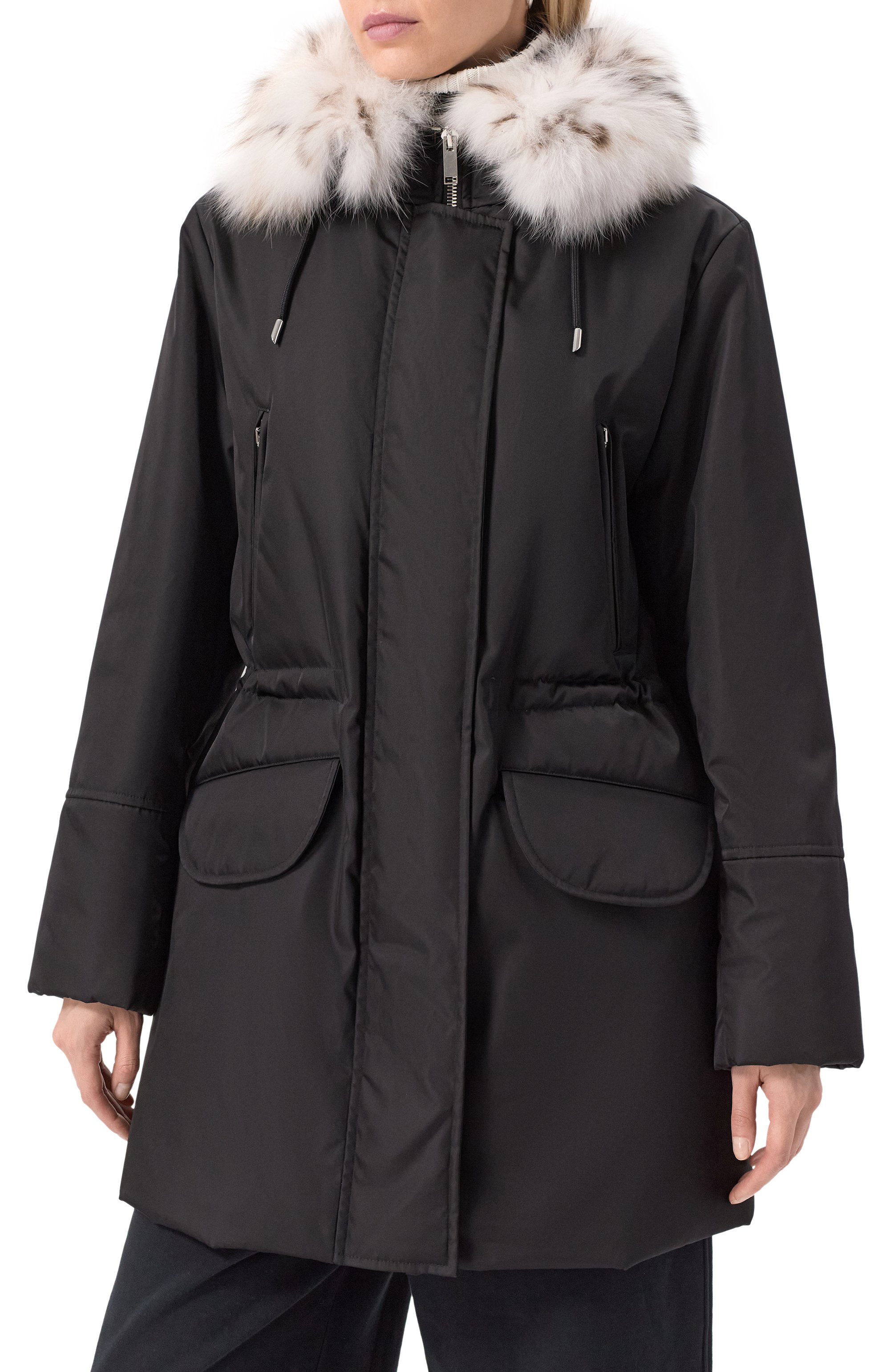 Пуховая парка с отделкой из рыси MVST, арт. FTBKB-Y554LX/GR1651, фото 3