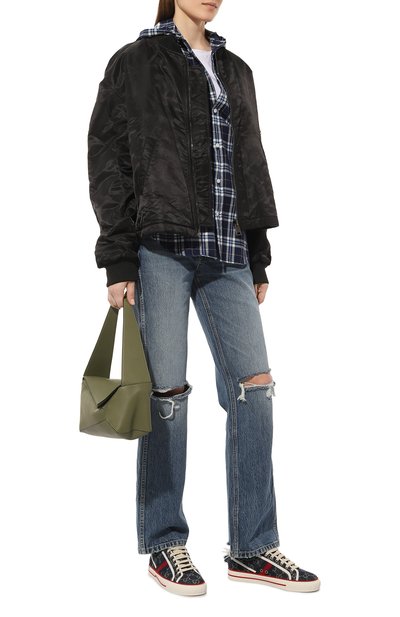 Текстильные кеды tennis 1977 GUCCI, арт. 606110 2KQ10, фото 2