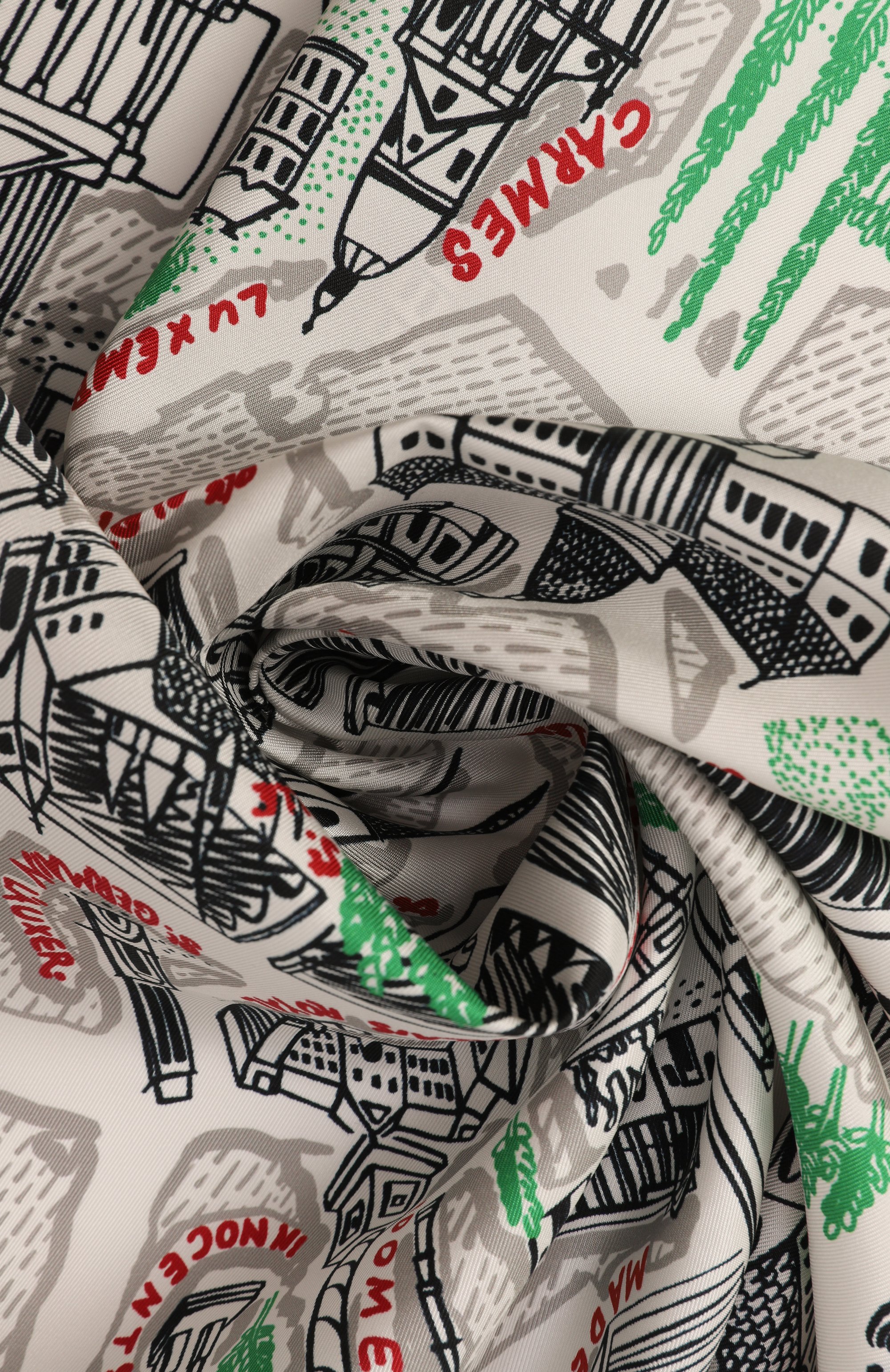 Шелковый платок LANCEL разноцветного цвета по цене 24850 руб., арт. A13299, фото 3 Шелковый платок LANCEL, арт. A13299, фото 3