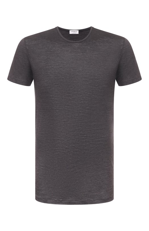 Футболка из шерсти и шелка Zimmerli 710-1450 Серый 710-1450