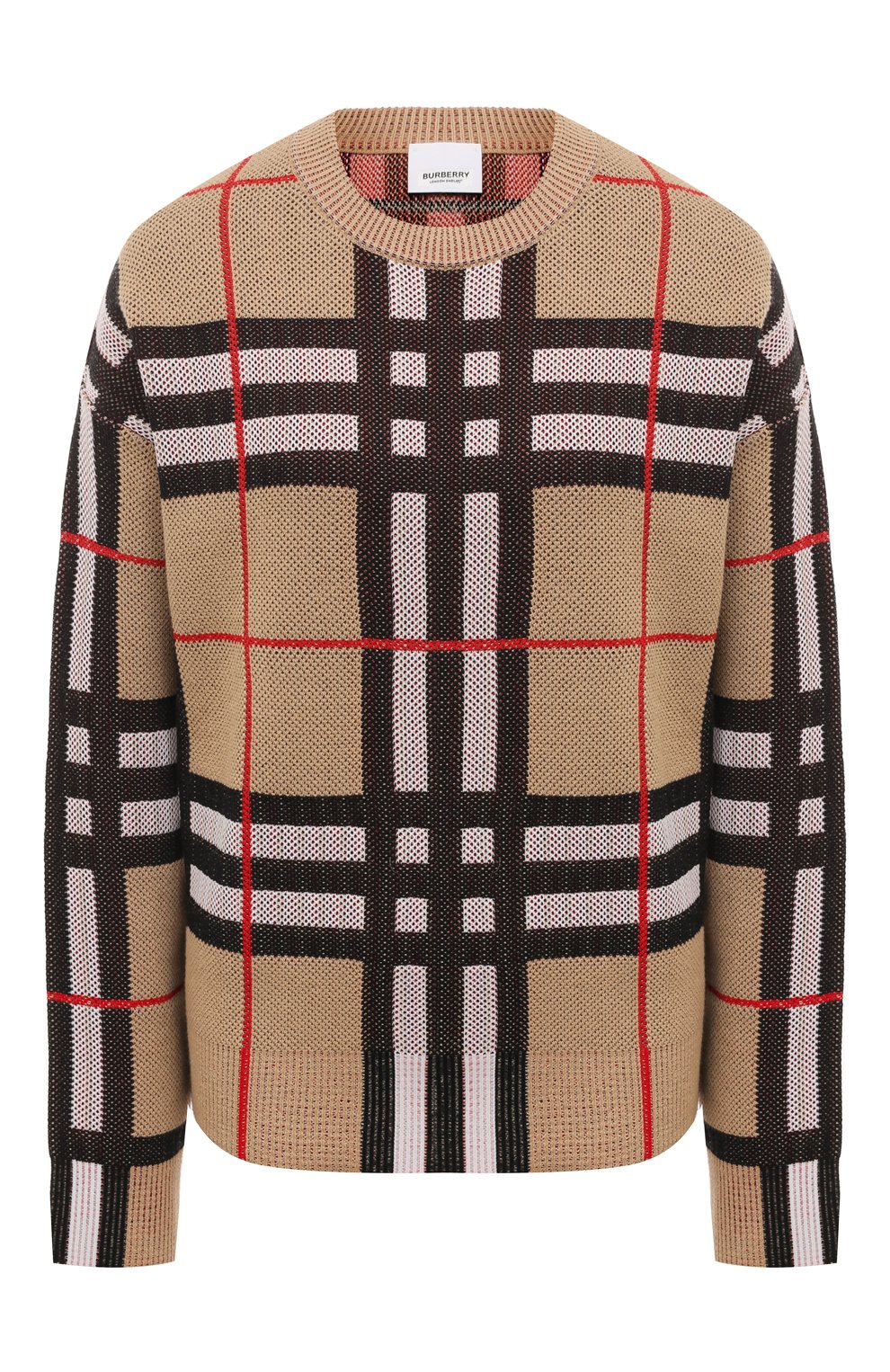Пуловер BURBERRY бежевого цвета по цене 127000 руб., арт. 8070354, фото 1 Пуловер BURBERRY, арт. 8070354, фото 1