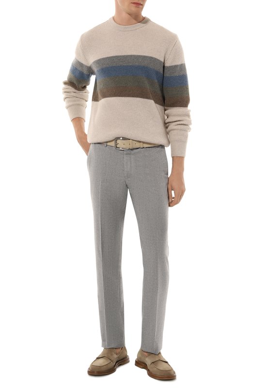 Шерстяные брюки Corneliani 945B01-9418111 Серый  945B01-9418111 Фото 2