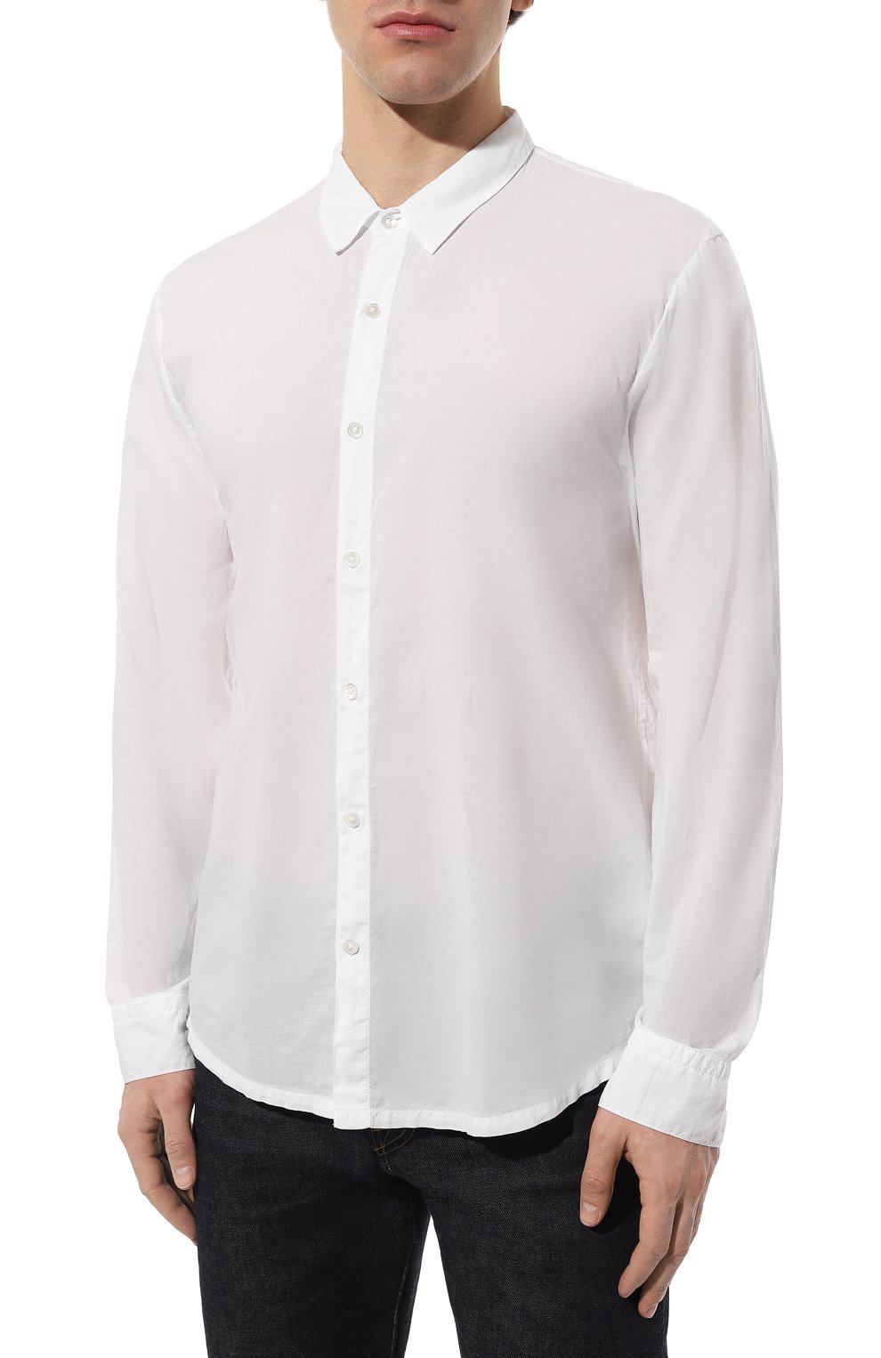 Хлопковая рубашка JAMES PERSE, арт. MLC3408/WHT, фото 3