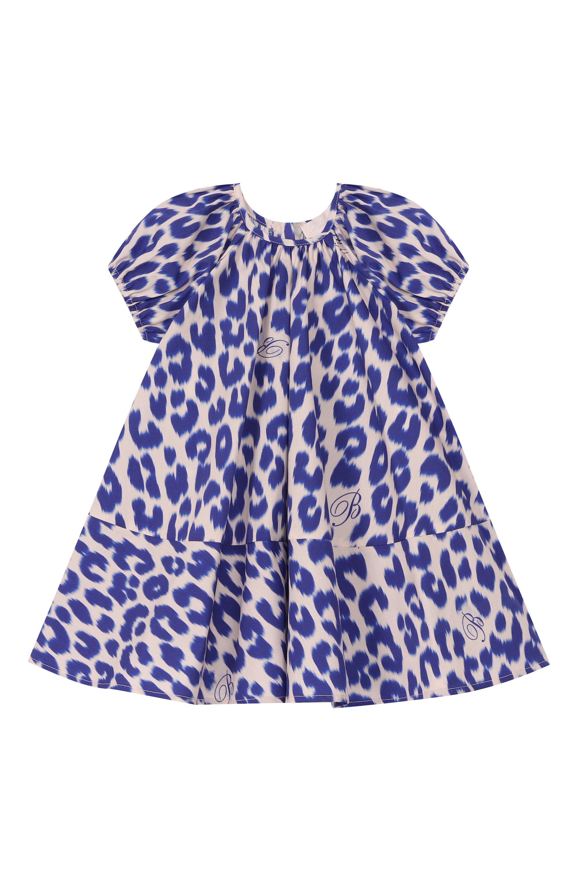 Хлопковое платье BLUMARINE синего цвета по цене 15600 руб., арт. BGAB0360/CAB06_001, фото 1 Хлопковое платье BLUMARINE, арт. BGAB0360/CAB06_001, фото 1