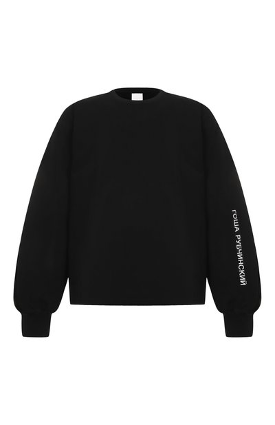 Хлопковый лонгслив ГОША РУБЧИНСКИЙ, арт. LS_0202_BLACK