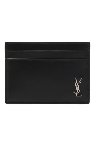 Мужской кожаный футляр для кредитных карт SAINT LAURENT, арт. 607603/1JB0E