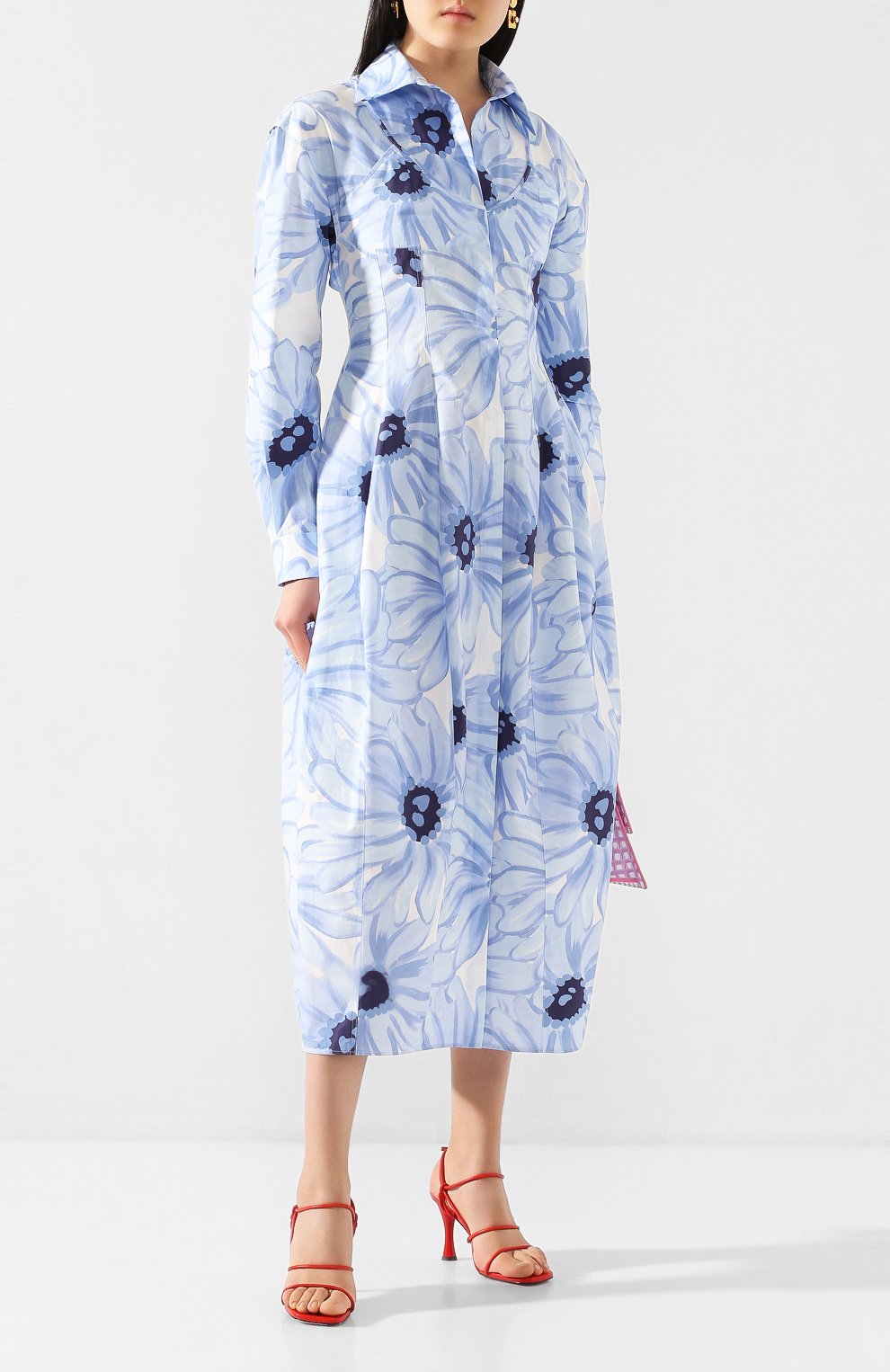 Хлопковое платье JACQUEMUS, арт. 201DR12/2134E, фото 2