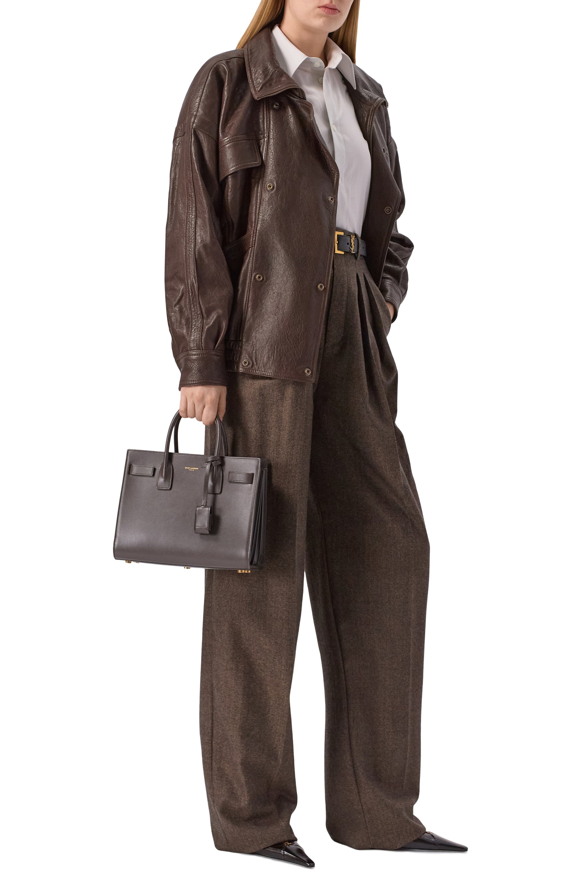 Сумка sac de jour baby SAINT LAURENT, арт. 421863/02G9W, фото 7