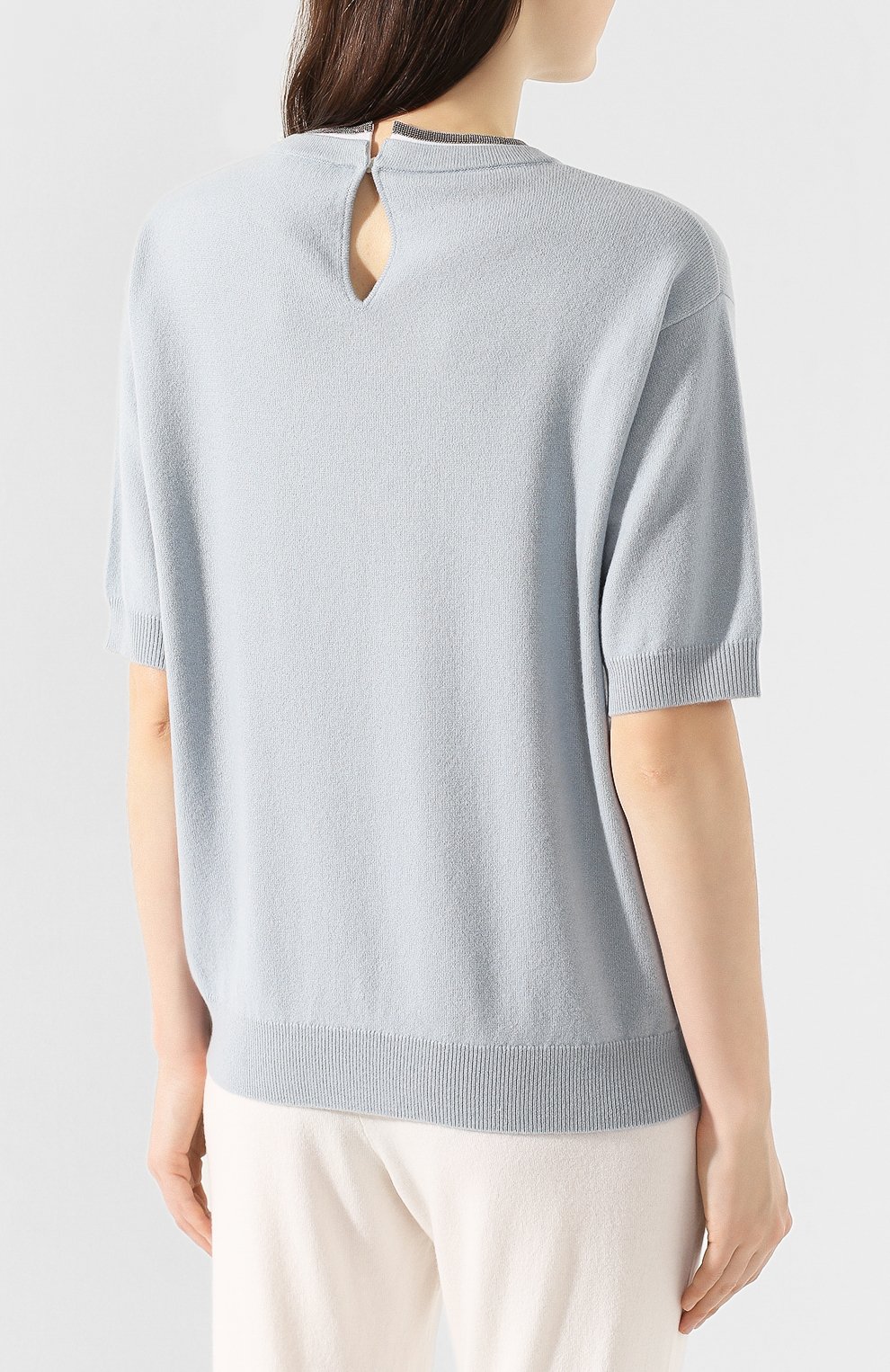 Топ из смеси шерсти и кашемира BRUNELLO CUCINELLI, арт. M16161900, фото 4