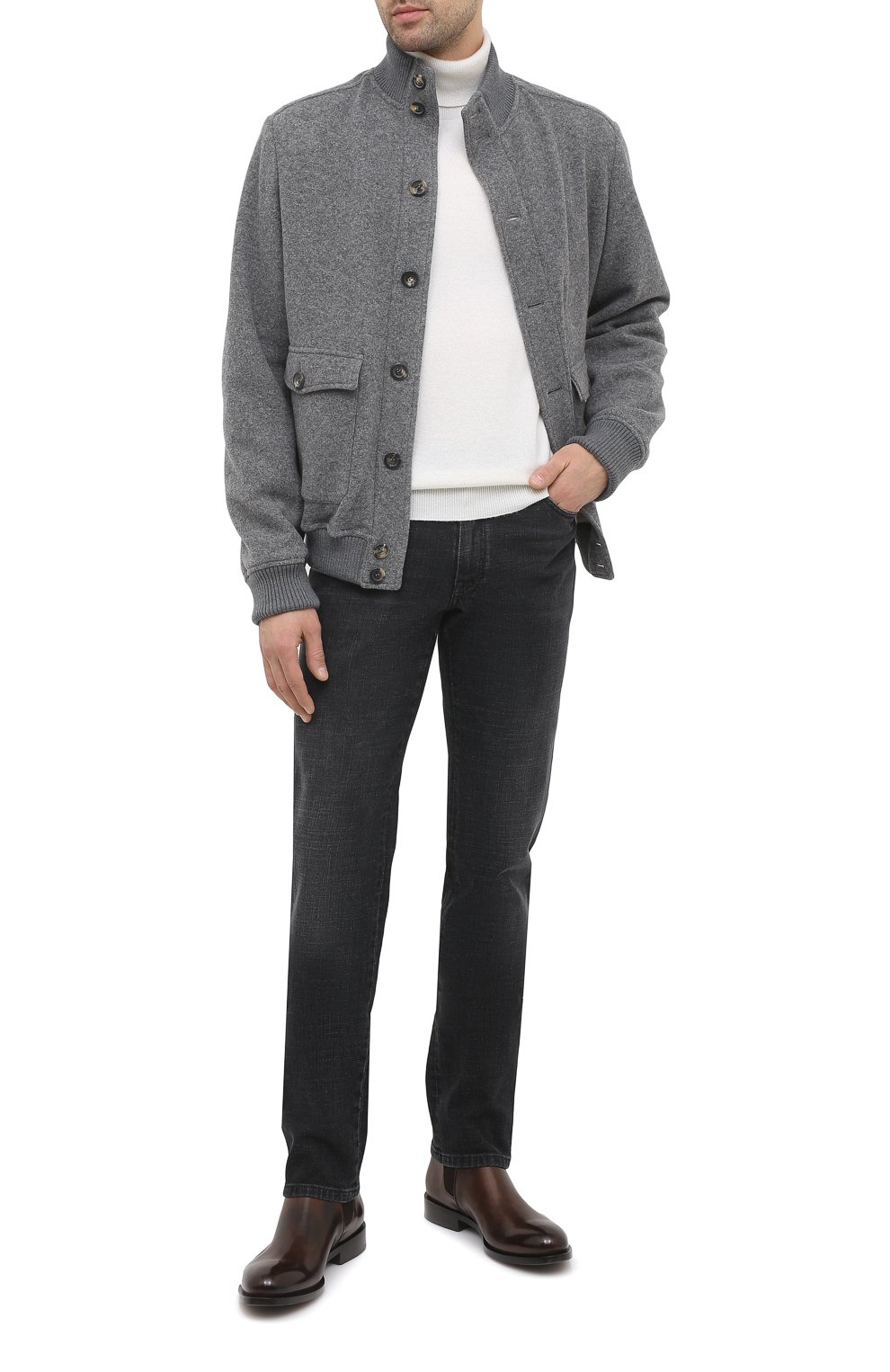 Бомбер из шерсти и кашемира CANALI, арт. 040578/SX01783, фото 2